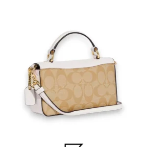 Bags,Leather,Women Mini Josie Top Handle Crossbody In Blocked Signature Canvas Style No. CC340 Coach