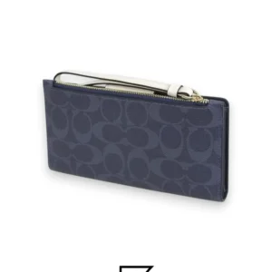 Leather,Wallets,Women Phone Wallet In Colorblock Signature Grey x White Style No. C2874 Coach