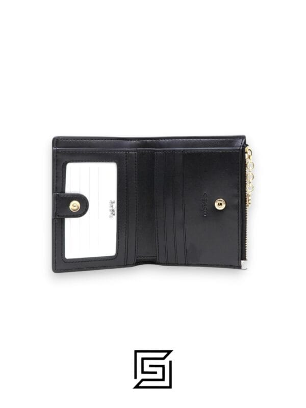 Leather,Wallets,Women COACH Snap Card Case Wallet in Crayon Heart Print Chalk F91058 Coach