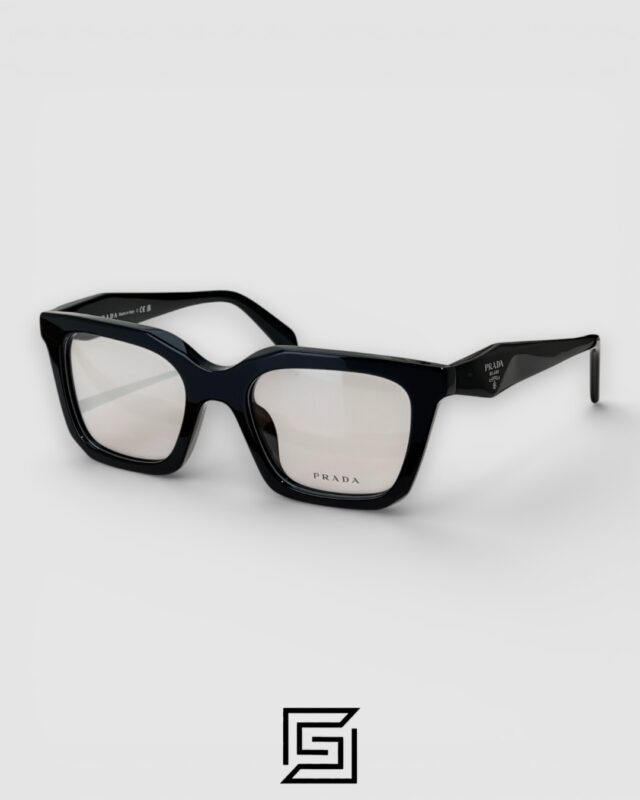 Prada VPR C08 Black Acetate Full-Rim Optical Frame