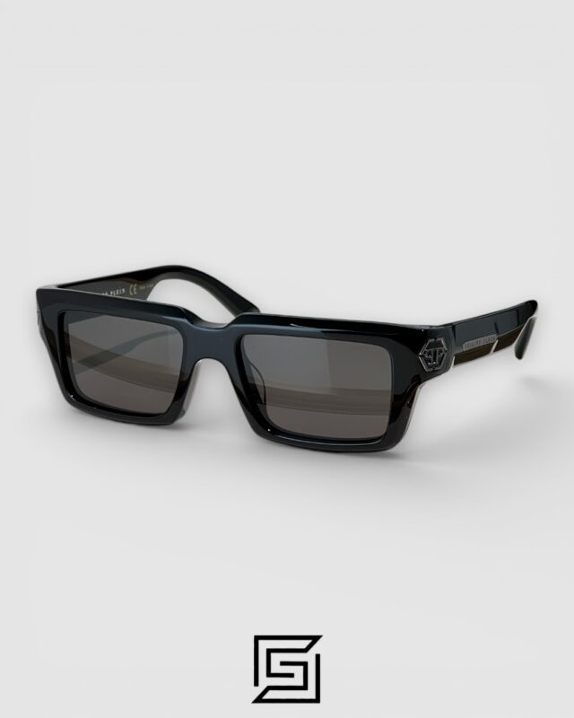 PHILIP PELEN Dark Shapes SPP044 Black Lenses Black Frame Gun Logo