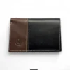 Leather,Wallets,Men wallets PASSCASE WALLET TRIFOLD 3 LINES/BROWN