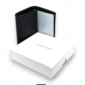 Leather,Wallets,Men wallets CK SINGLE WALLET TRIFOLD HARD PATTERN/BLACK Calvin Klein