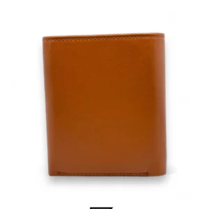 Leather,Wallets,Men wallets New Box TOMMY SINGLE WALLET TRIFOLD FLAT/BROWN Tommy Hilfiger