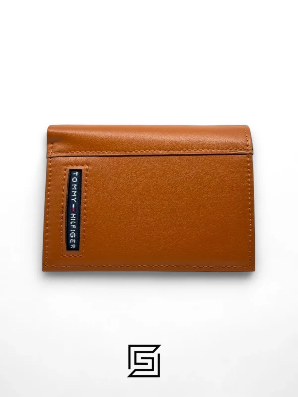 Leather,Wallets,Men wallets New Box TOMMY SINGLE WALLET TRIFOLD FLAT/BROWN Tommy Hilfiger