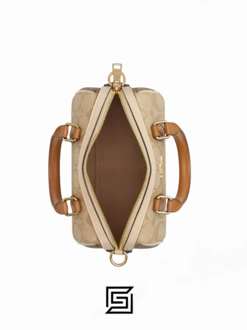 Coach leather Mini Rowan Crossbody In Blocked Signature Canvas Style No.CR244 - Image 3