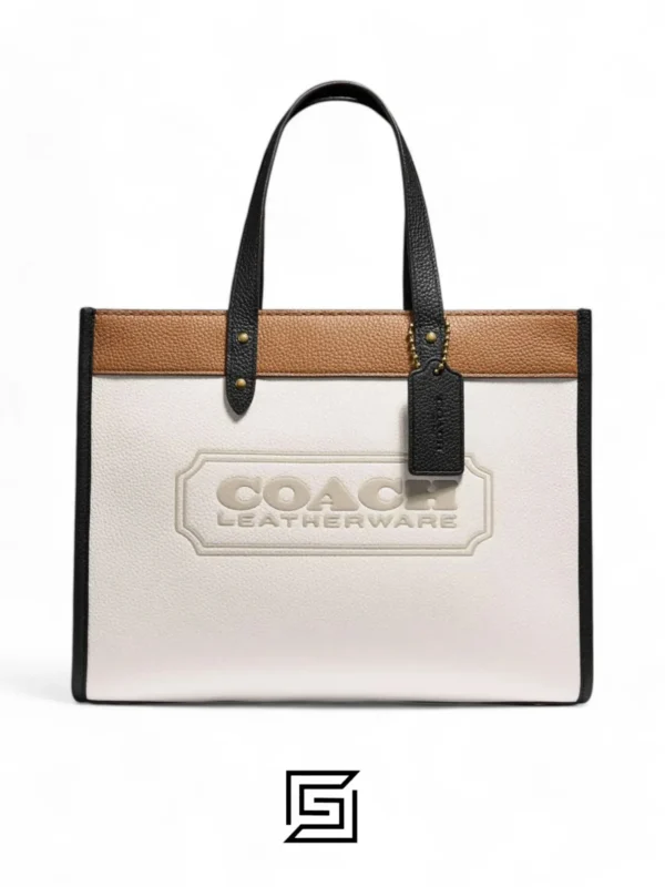 Bags,Leather,Women leather Field Tote 30 In Colorblock With Coach Badge C0777 Coach