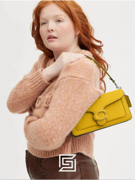 COACH Tabby Shoulder Bag 26 Yellow CH857 - Image 4