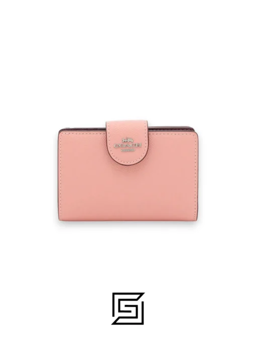 Medium Corner Zip Wallet Style Number 6390 Pink