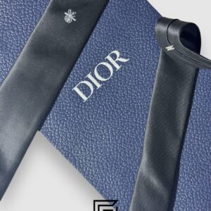Ties Dior - Black Color With CD Bee Logo Dior