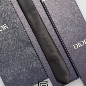 Ties Dior - Black Color With CD Bee Logo Dior