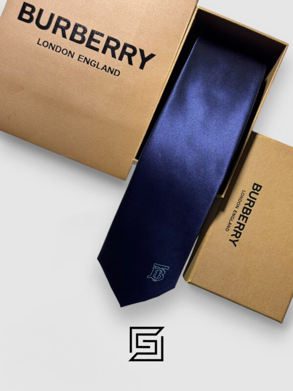 Ties BURBERRY - Navy Blue TB Logo Burberry