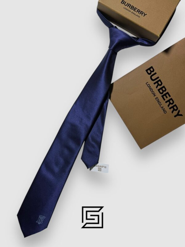 Ties BURBERRY - Navy Blue TB Logo Burberry