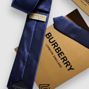 Ties BURBERRY - Navy Blue TB Logo Burberry