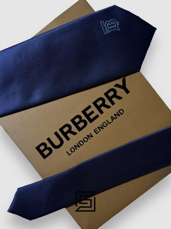 Ties BURBERRY - Navy Blue TB Logo Burberry