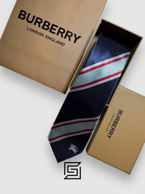 Burberry - Striped Navy Blue - Red Horse Logo