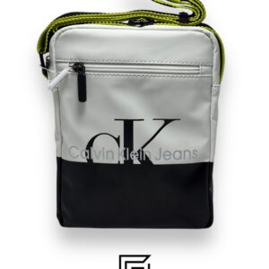 Bags,Leather,Men Ck Cross Bag Bg4-572 White - Black Calvin Klein