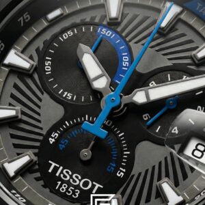⁦Tissot T-Race New Collection - Rose Gold / Black / Blue - Rubber Strap⁩ - الصورة ⁦3⁩