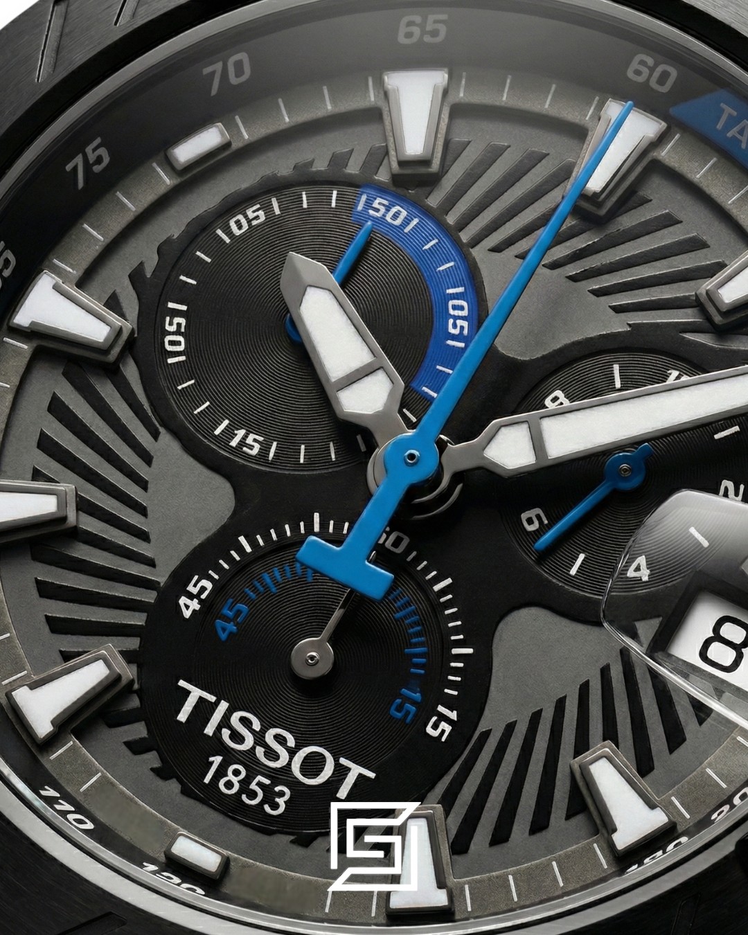Tissot T-Race New Collection - Rose Gold / Black / Blue - Rubber Strap