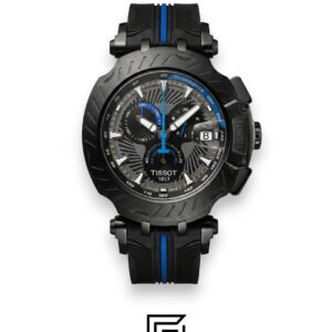 ⁦Tissot T-Race New Collection - Rose Gold / Black / Blue - Rubber Strap⁩ - الصورة ⁦2⁩