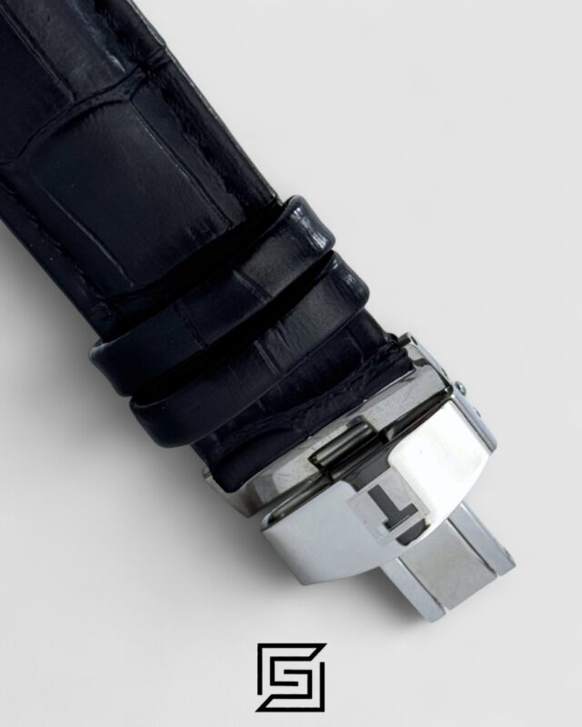 Tissot Couturier Chronograph - Black Dial - Black Leather Strap - Japanese Quartz