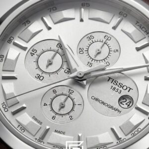 ⁦Tissot Couturier Chronograph - Silver Dial - Stainless Steel - Japanese Quartz⁩ - الصورة ⁦2⁩