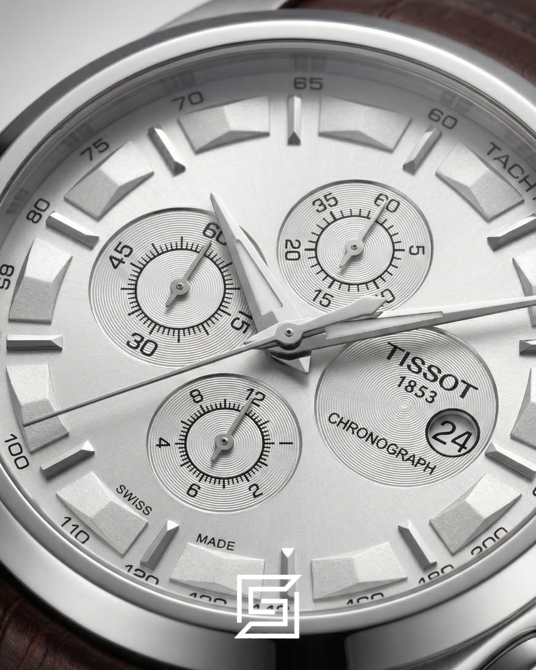 Tissot Couturier Chronograph - Silver Dial - Stainless Steel - Japanese Quartz