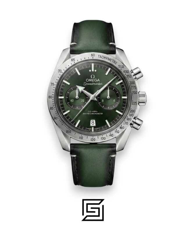 Omega Speedmaster Green Leather