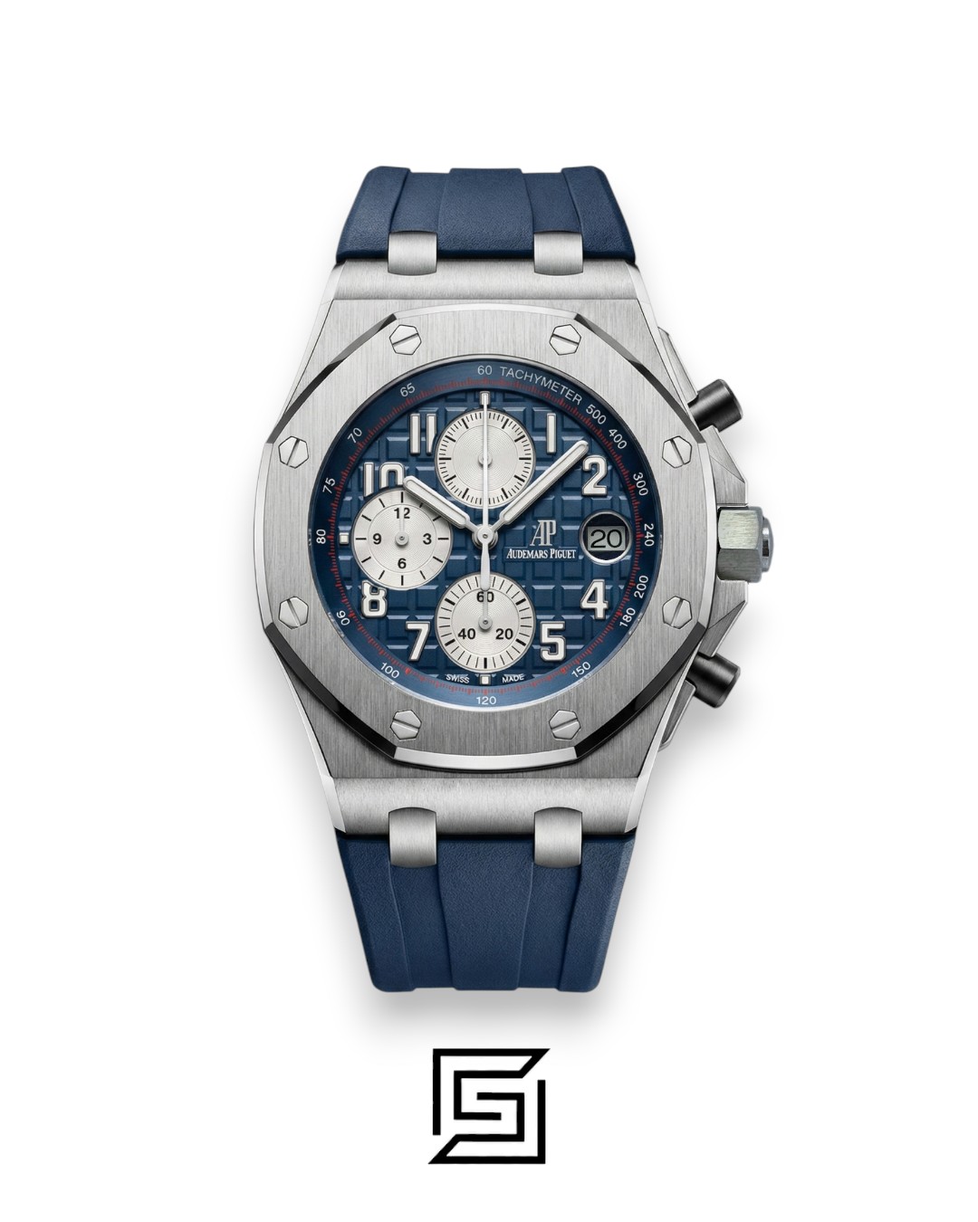 AP Royal Oak Offshore Chronograph Blue Silver Bezel