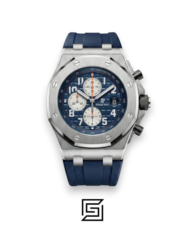 AP Royal Oak Offshore Chronograph Blue Silver Bezel
