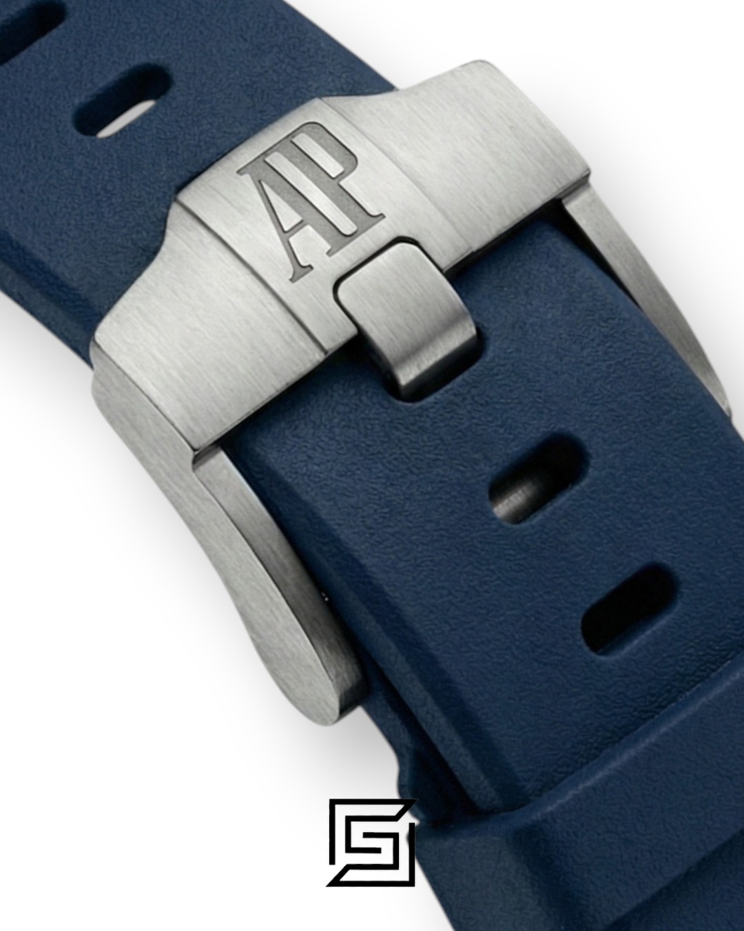 ⁦AP Royal Oak Offshore Chronograph Blue Silver Bezel 42mm⁩ - الصورة ⁦4⁩