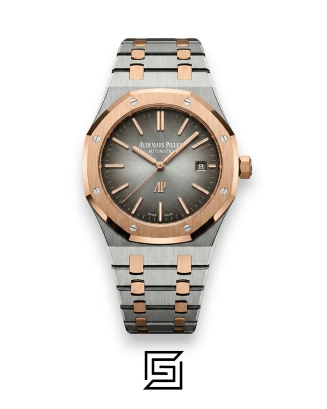 AP Royal Oak Flat Grey Rose Gold