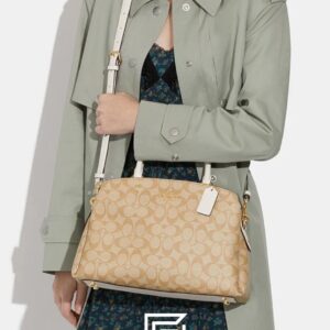 Bags,Leather,Women Lillie Carryall In Signature Canvas 91495 Coach
