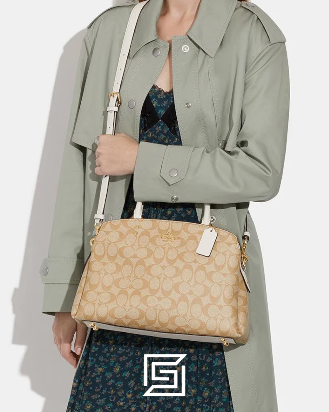 Bags,Leather,Women Lillie Carryall In Signature Canvas 91495 Coach