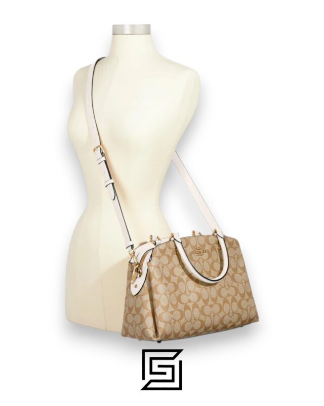 Bags,Leather,Women Lillie Carryall In Signature Canvas 91495 Coach