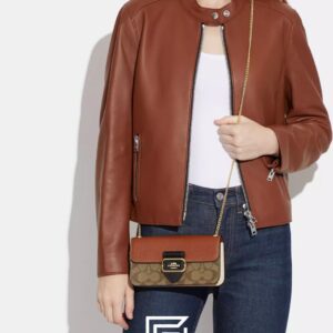 Bags,Leather,Women Morgan Crossbody In Colorblock Signautre Canvas CF475 Coach