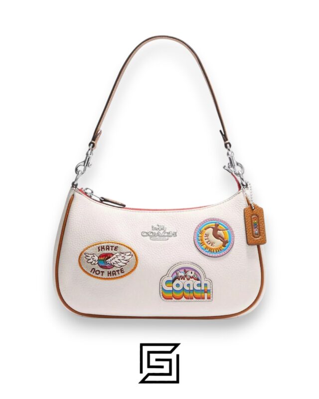 Bags,Leather,Women Teri Shoulder Bag With Patches CJ604 Coach