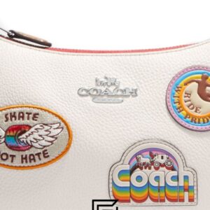 Bags,Leather,Women Teri Shoulder Bag With Patches CJ604 Coach