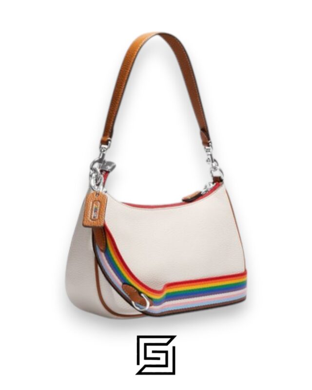 Bags,Leather,Women Teri Shoulder Bag With Patches CJ604 Coach