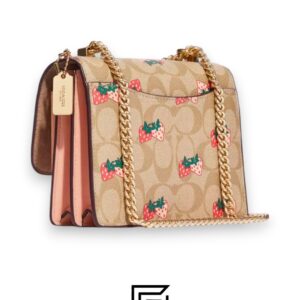 Bags,Leather,Women Mini Klare Crossbody In Signature Canvas With Strawberry Print CB594 Coach