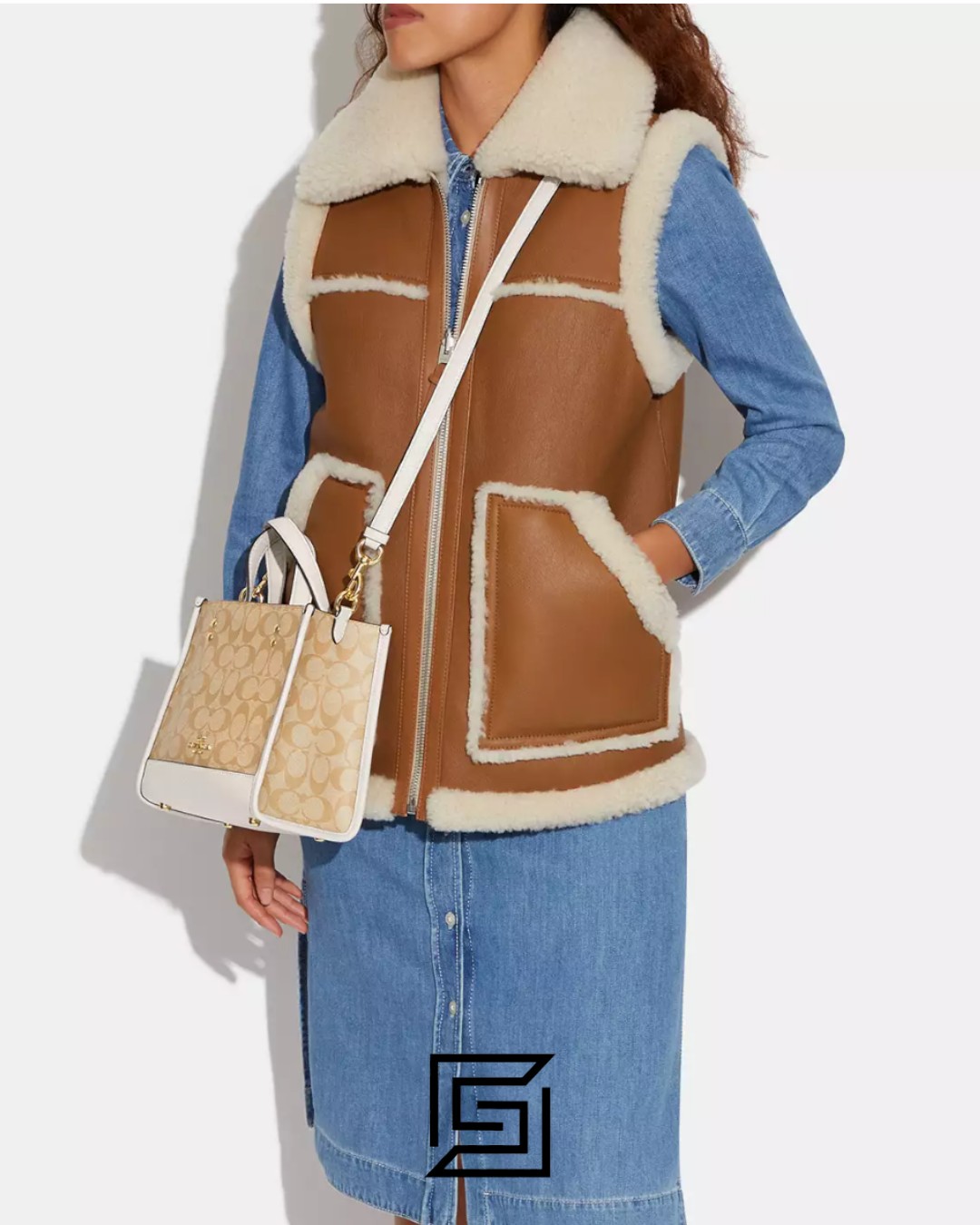 Bags,Women Dempsey Tote Bag 22 In Signature Canvas C5122 Coach