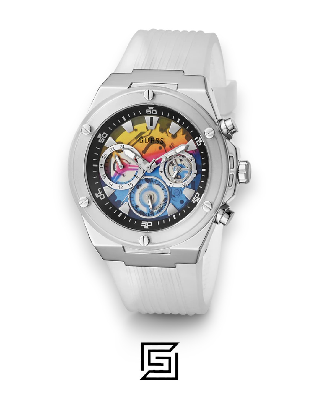 ⁦GUESS MEN TRANSPARENT TONE Analog Watch -GW0425G4⁩ - الصورة ⁦2⁩