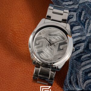 ⁦GUESS Ladies SILVER Tone Analog Watch GW0606L1⁩ - الصورة ⁦6⁩