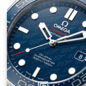 ⁦Omega Seamaster Professional Diver 300M – 50th Anniversary "James Bond" – Blue Dial (41mm)⁩ - الصورة ⁦2⁩