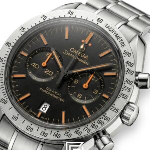 ⁦Omega Speedmaster '57 Co-Axial Chronograph – Black Dial & Orange Hands⁩ - الصورة ⁦2⁩