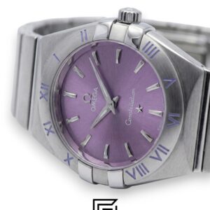 Omega Constellation Ladies 27mm – Purple Dial & Stainless Steel - Image 2