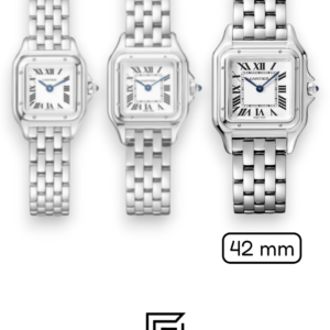 Cartier Santos 644329 Quartz White Roman Dial – Stainless Steel 42mm - Image 3