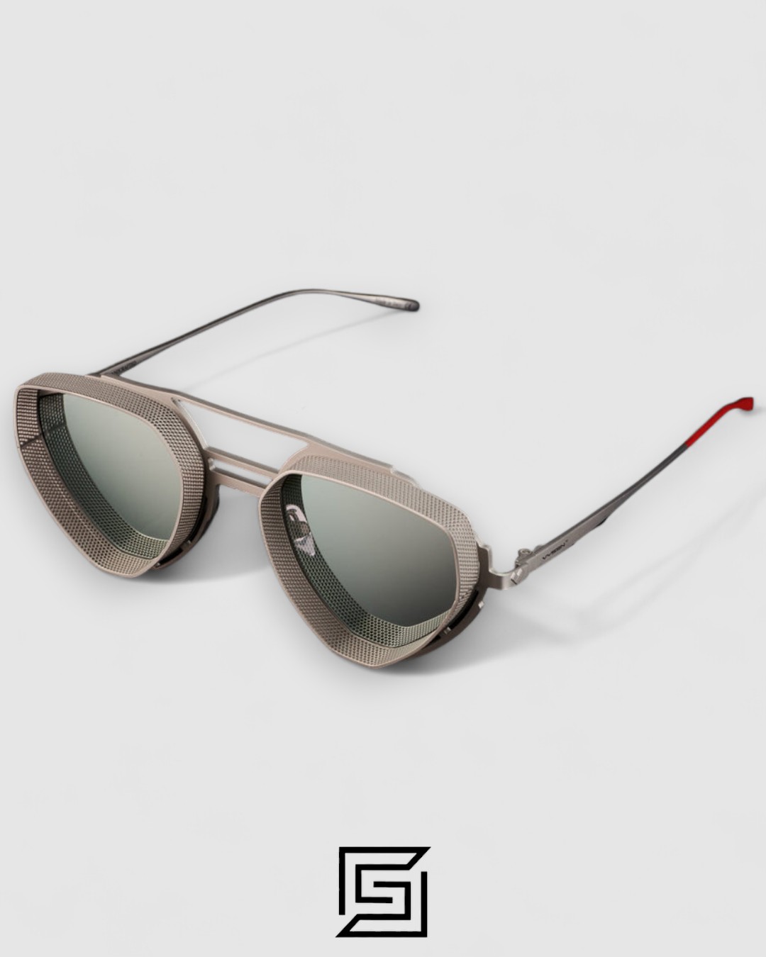 ⁦Vysen Enzo - EZ3 Silver Matte Frame Silver Mirror Leanses⁩ - الصورة ⁦3⁩