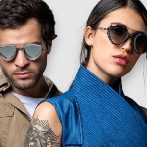 ⁦Vysen Enzo - EZ3 Silver Matte Frame Silver Mirror Leanses⁩ - الصورة ⁦4⁩