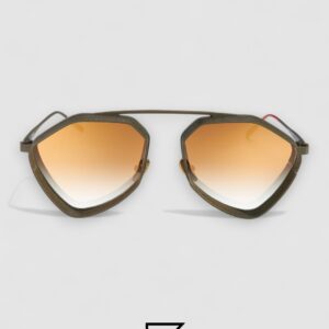 ⁦Vysen The Ezy - E2 Dark Military Green Matte Frame Gold Gradient Lenses⁩ - الصورة ⁦2⁩